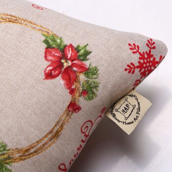 Coussin joyeux Noël, 18" 2