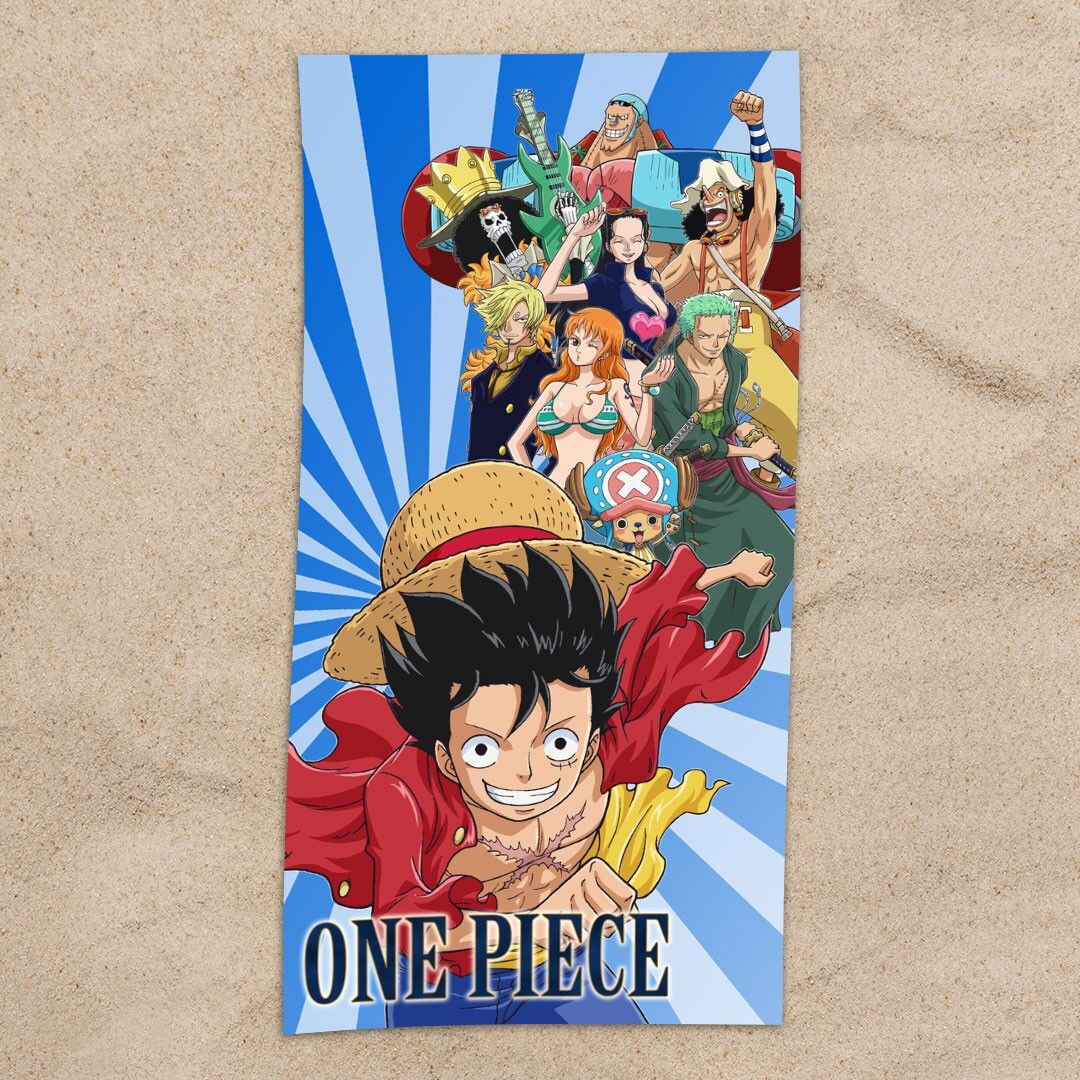 One Piece Characters Beach Towel