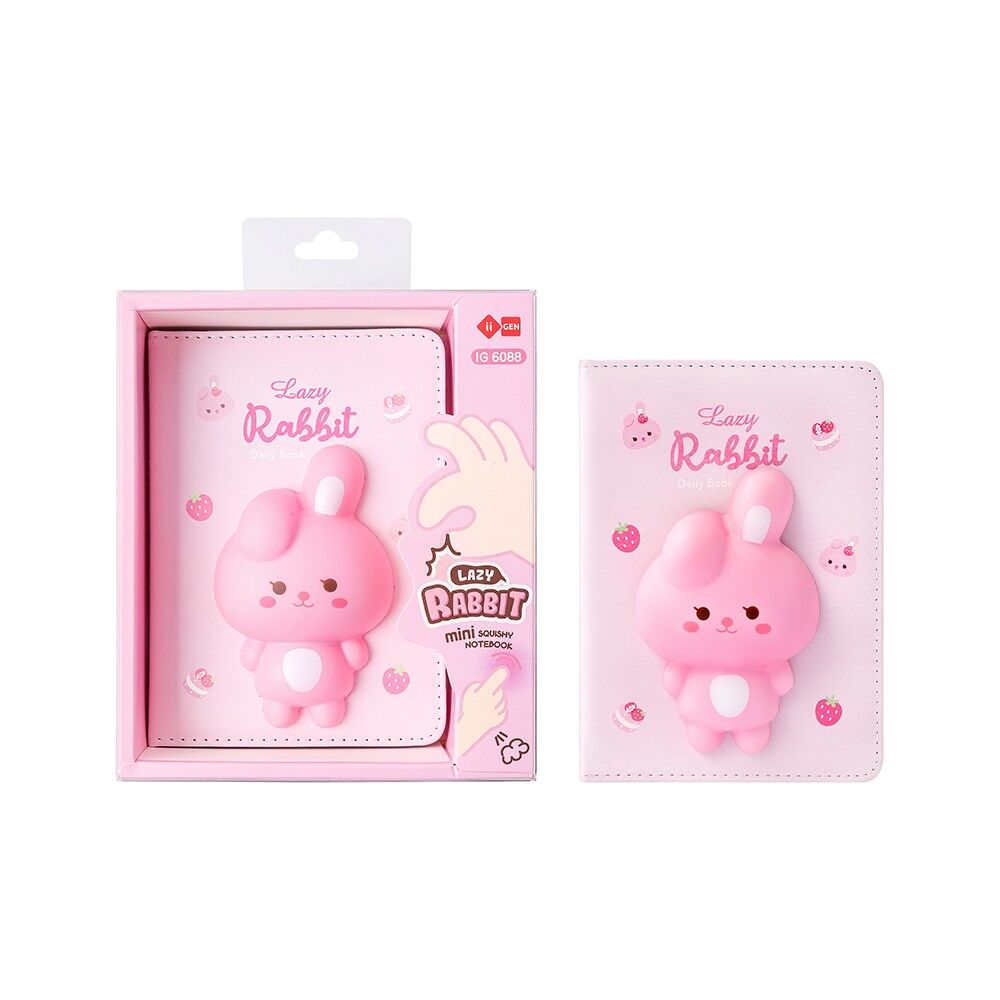Mini Kawaii Girly Squishy Notebook - Available in: Rabbit