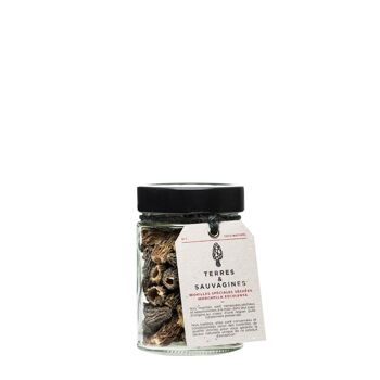 Bocal en verre de Morilles séchées Spéciales 30 Gr 1