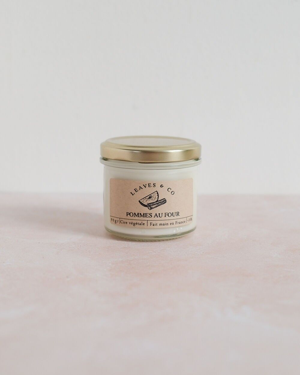 Candela profumata stagionale in barattolo - Mela al forno