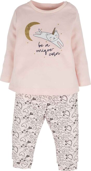 Pyjama pour filles - soyez un maïs unique en rose