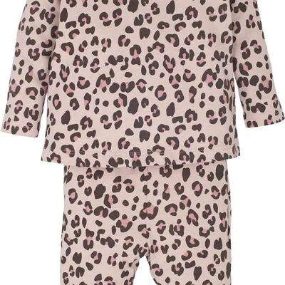 Girls pajamas - leopard in pink