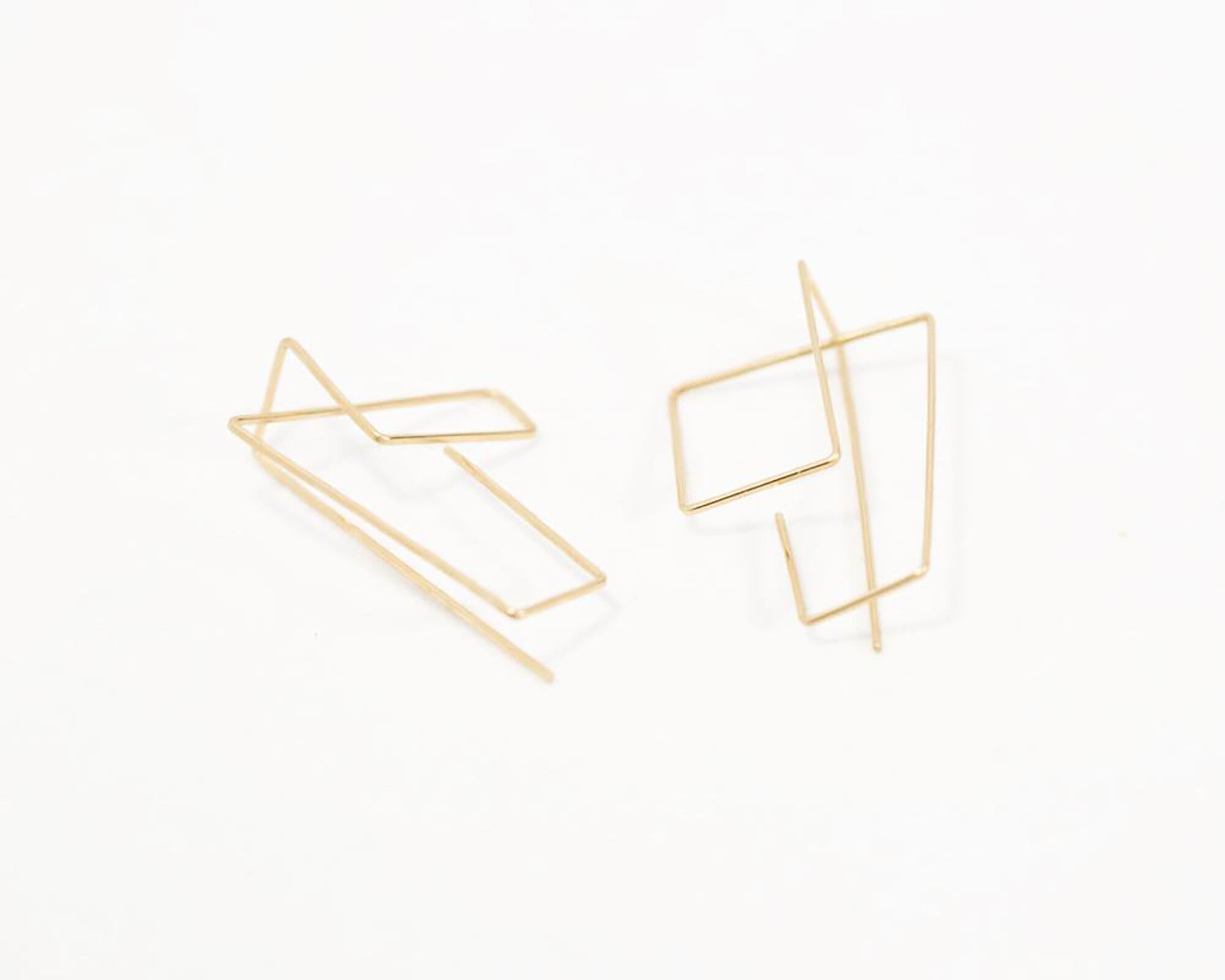 Architectural line earrings