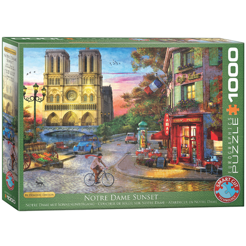 PUZZLE 1000P COUCHER DE SOLEIL NOTRE DAME EUROGRAP