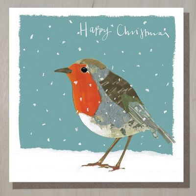 WND258 christmas card (winter robin)