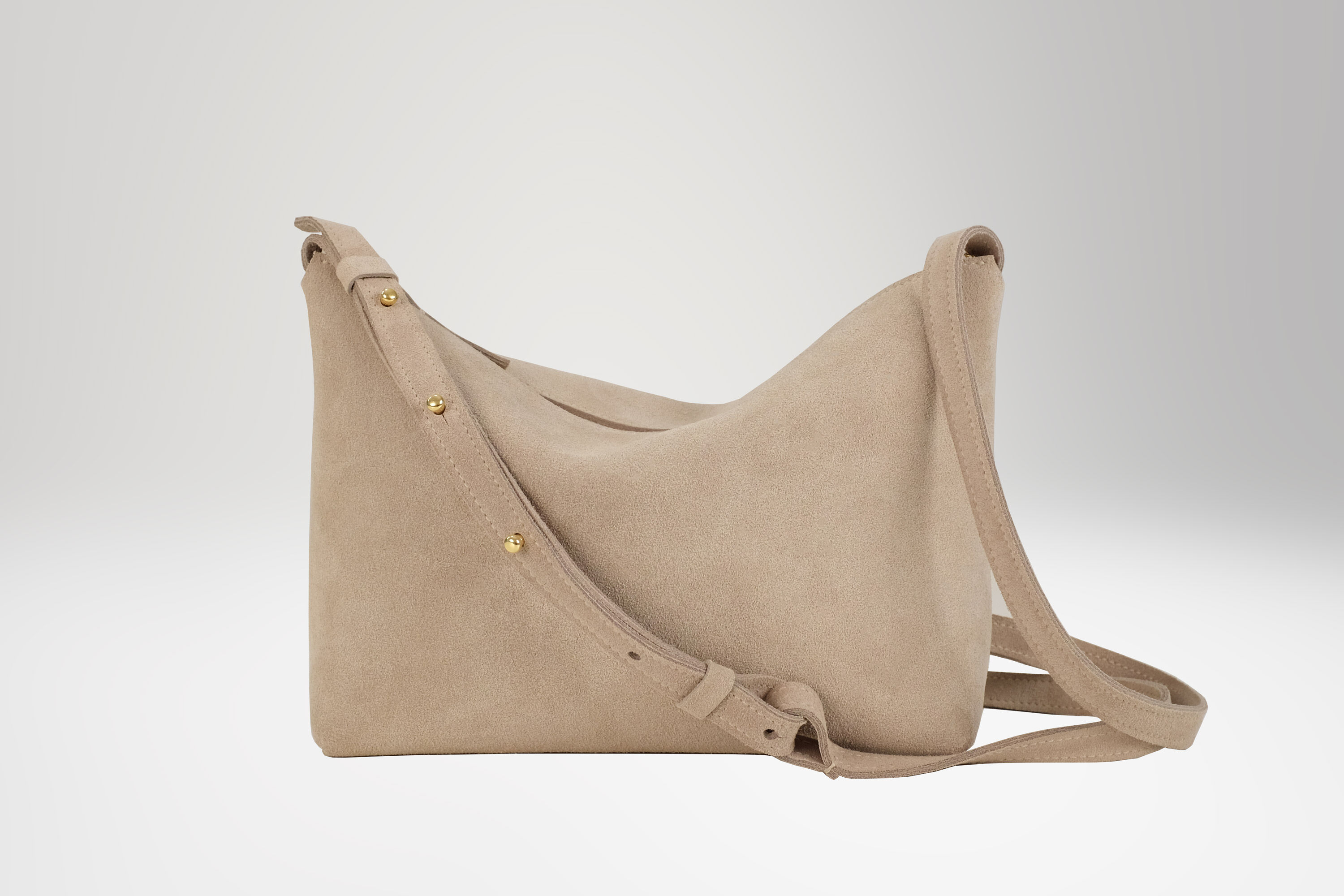 Small Crossbody Bag, Wildleder, sand