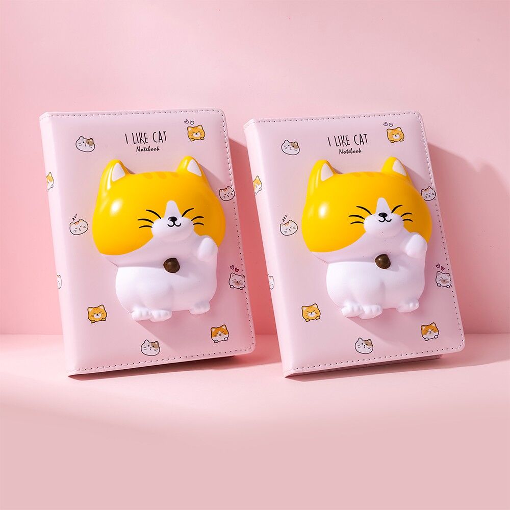 Kawaii-Notizbuch zum Kneten – Varianten: Katze