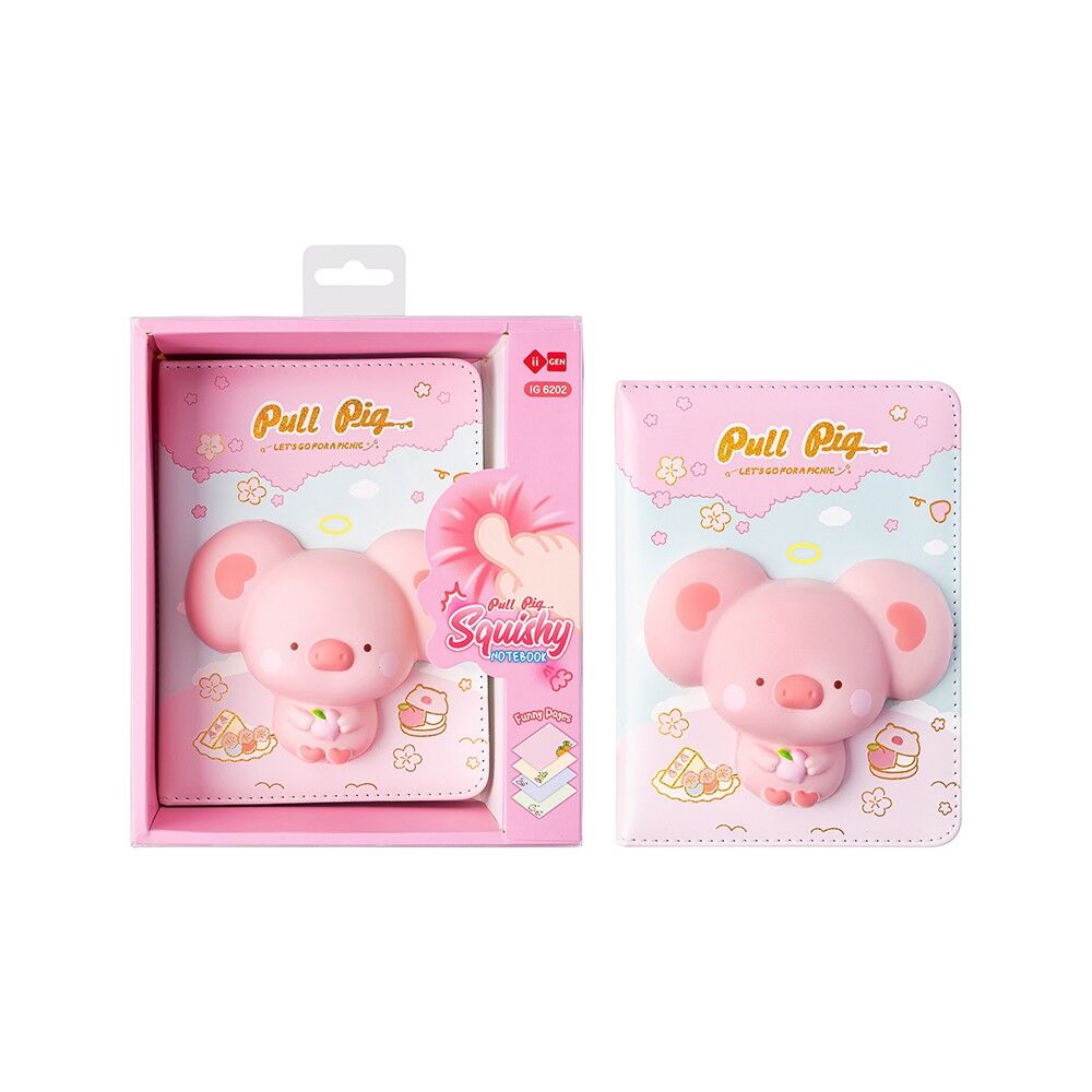 Kawaii-Notizbuch zum Knautschen – Varianten: Babyschwein
