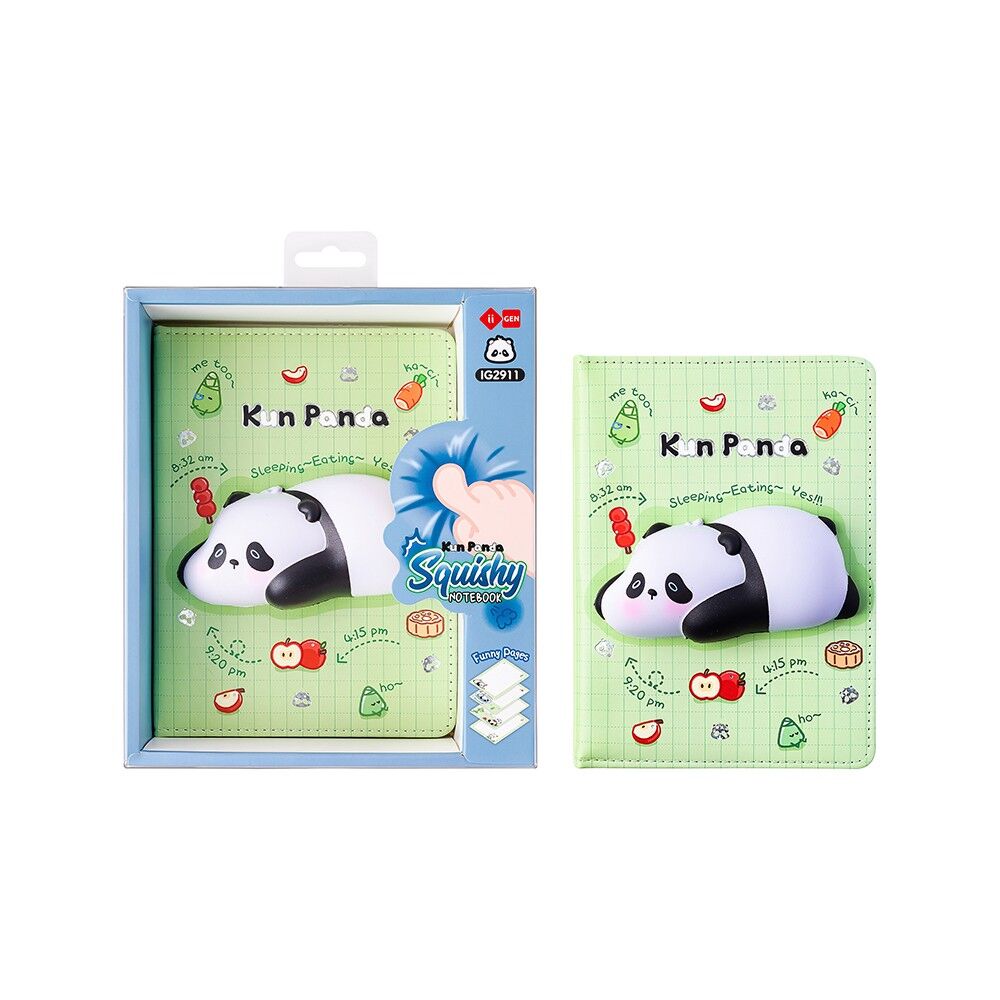 Kawaii-Notizbuch zum Kneten – Varianten: Kun Panda