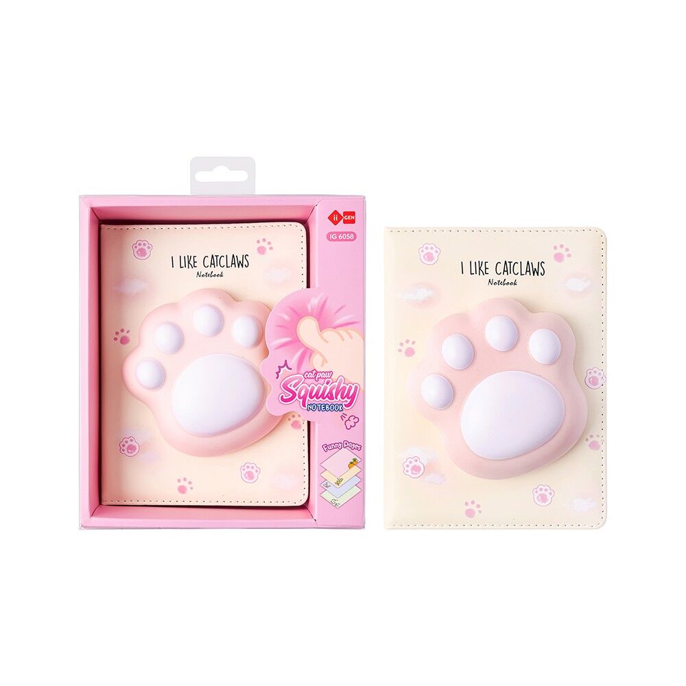 Kawaii-Notizbuch zum Kneten – Varianten: Katzenpfote