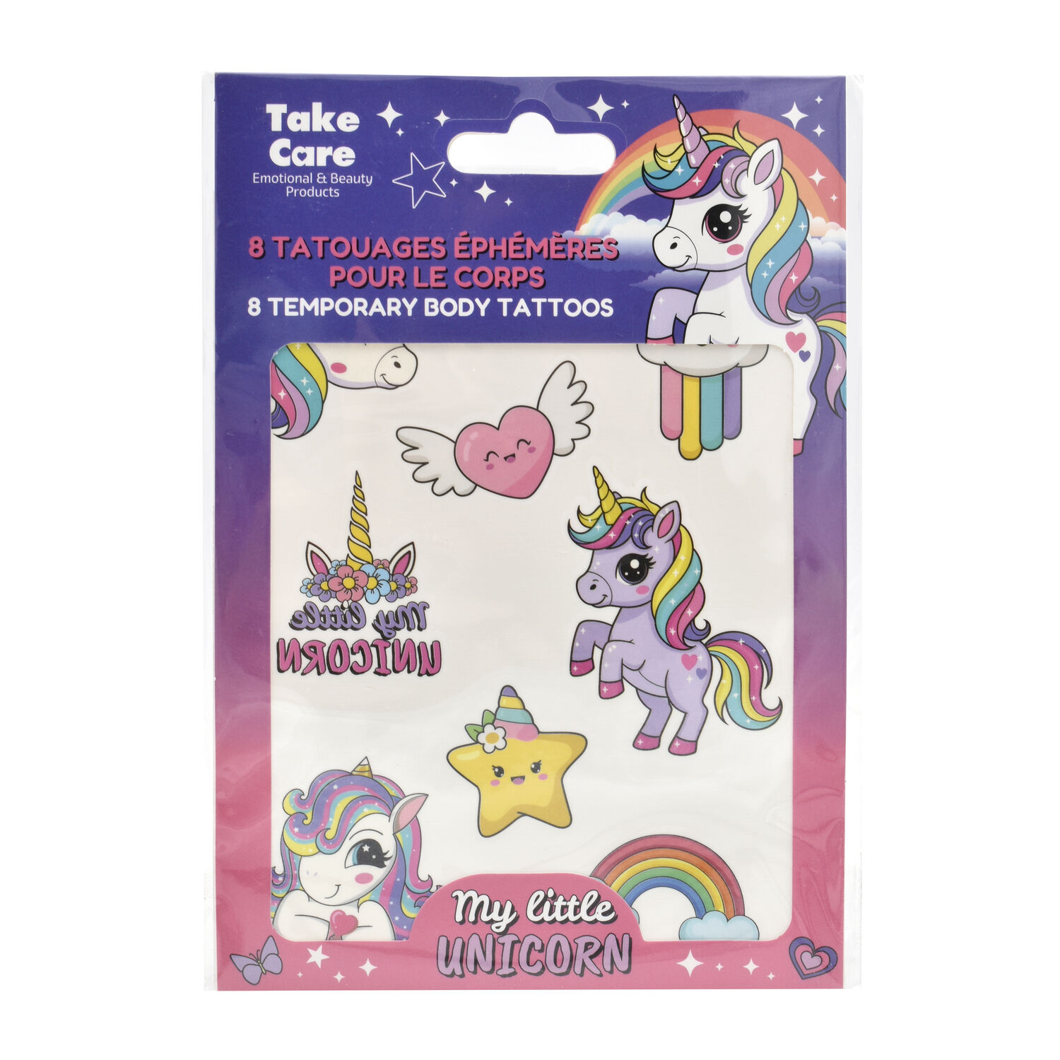 Unicorn Temporary Tattoos – 8 Designs