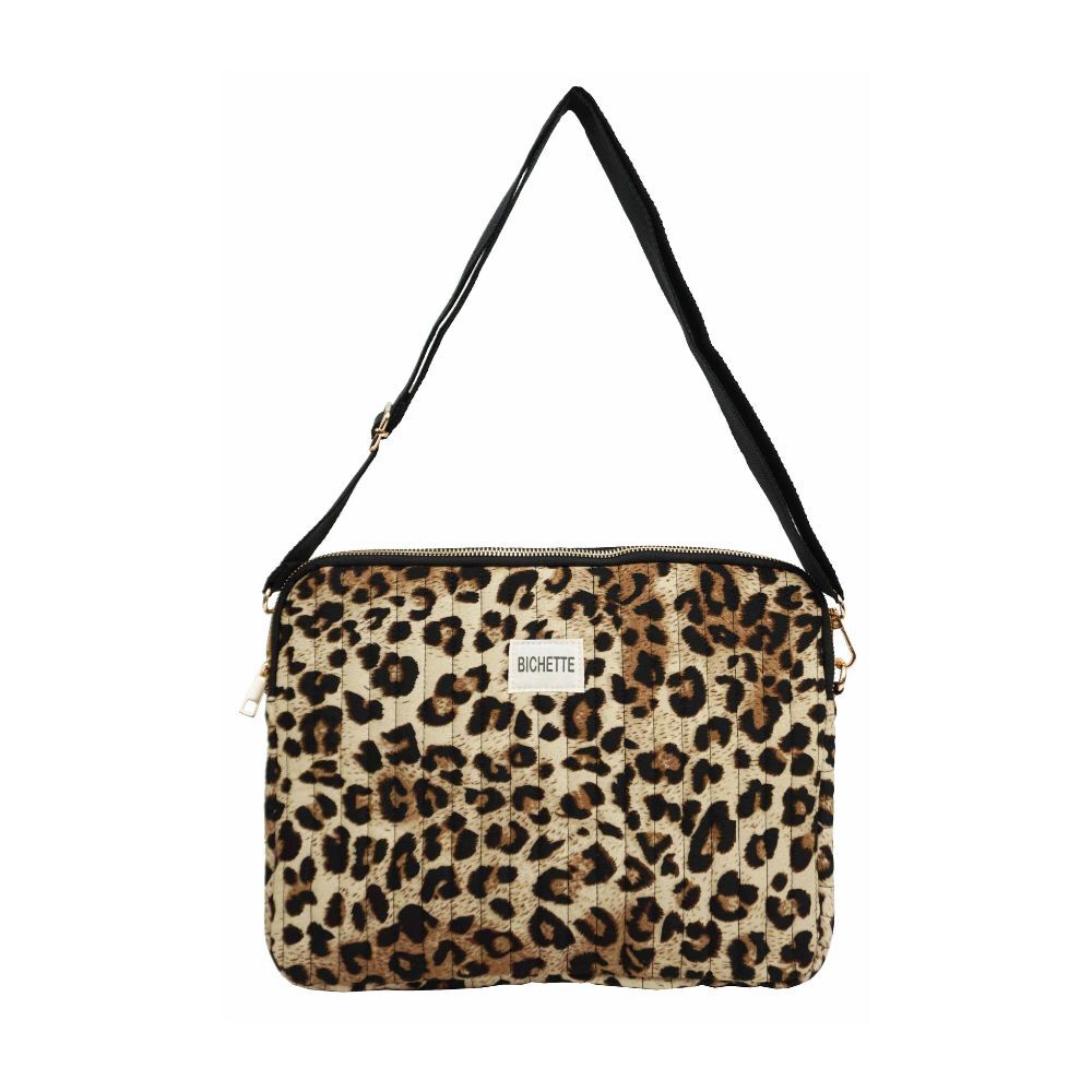 Housse ordinateur portable motif léopard S0244