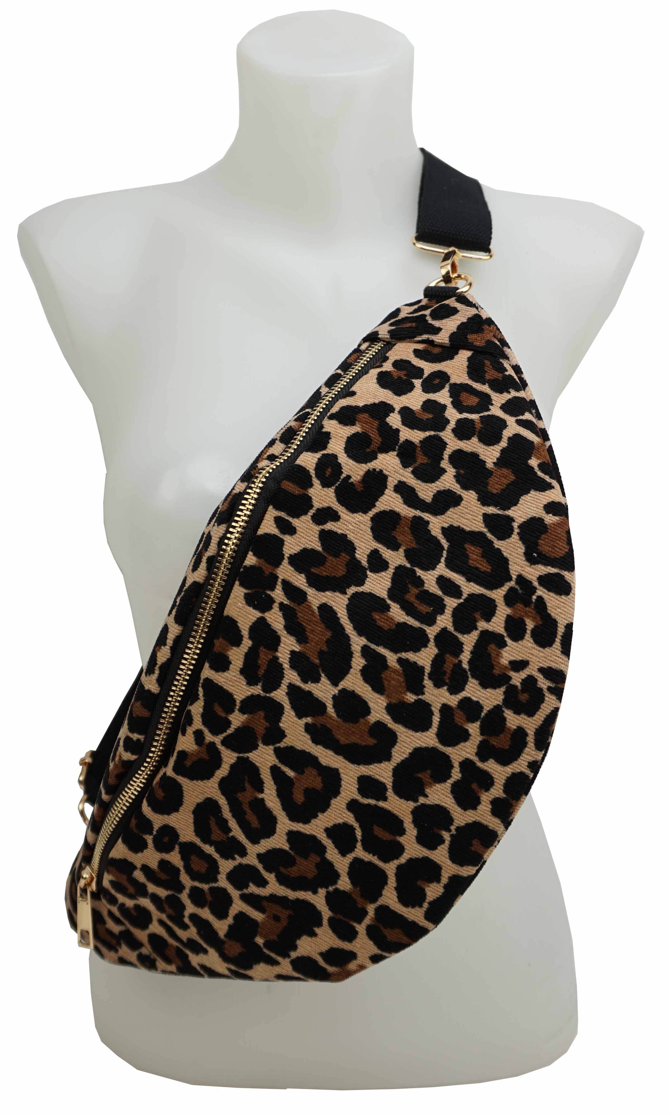 Marsupio con stampa leopardata S0240