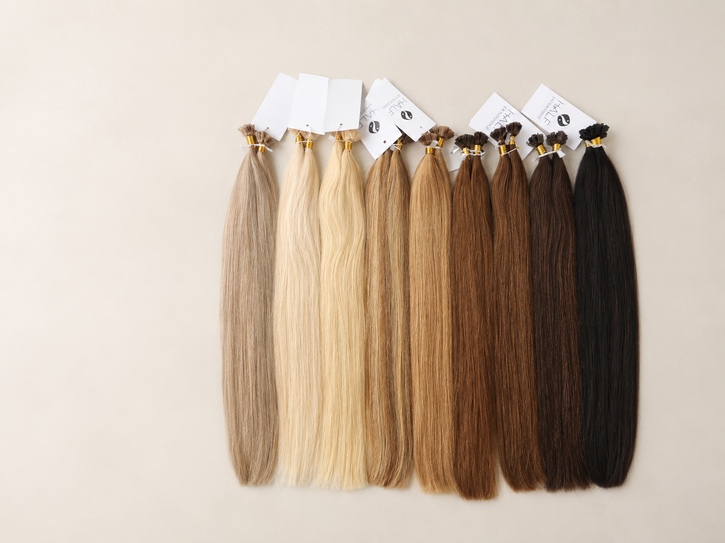 Extension per capelli Remy Premium con cheratina | HE | 40 cm, 45 cm, 50 cm, 55 cm