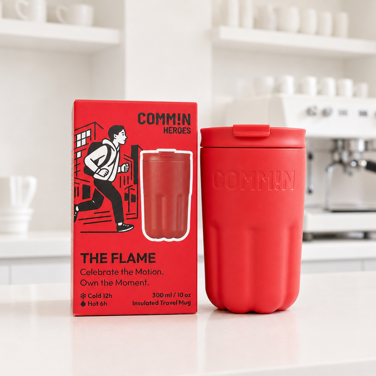 THE FLAME | Insulated Travel Mug | Signal Red