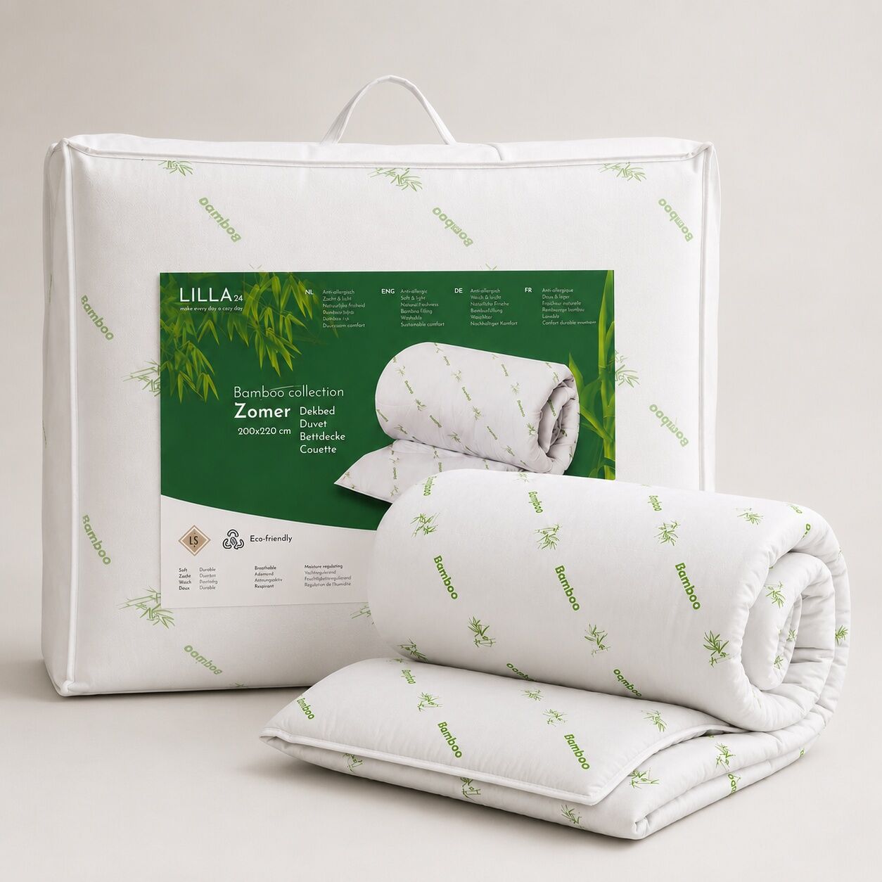 LILLA24 Bambus-Sommerbettwäsche – 200 x 220 cm