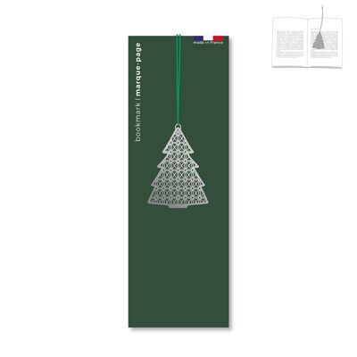 metal bookmark - silver fir
