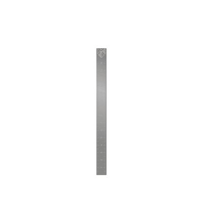 metal ruler - rhombus graphic