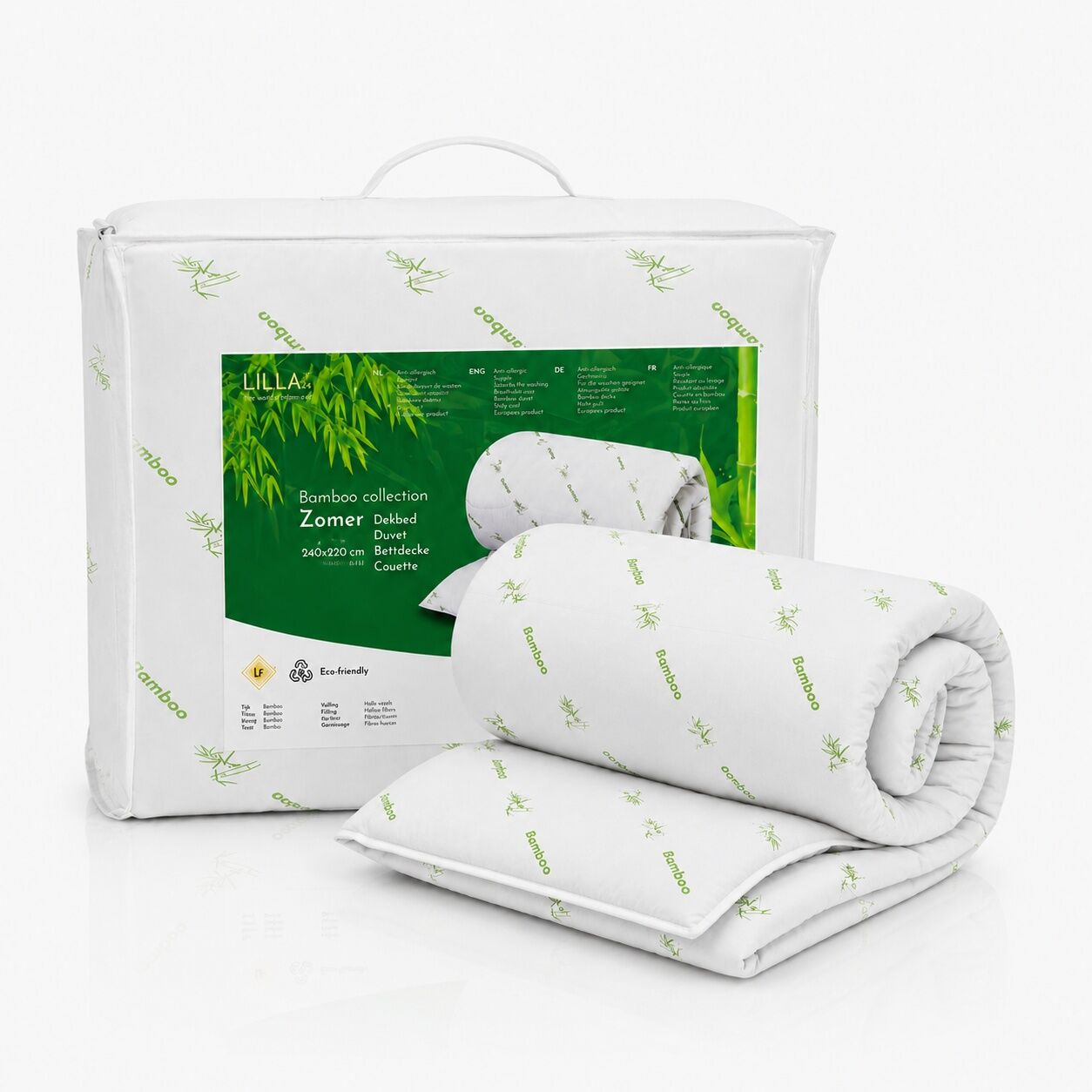 LILLA24 Bambus-Sommerbettwäsche – 240 x 220 cm