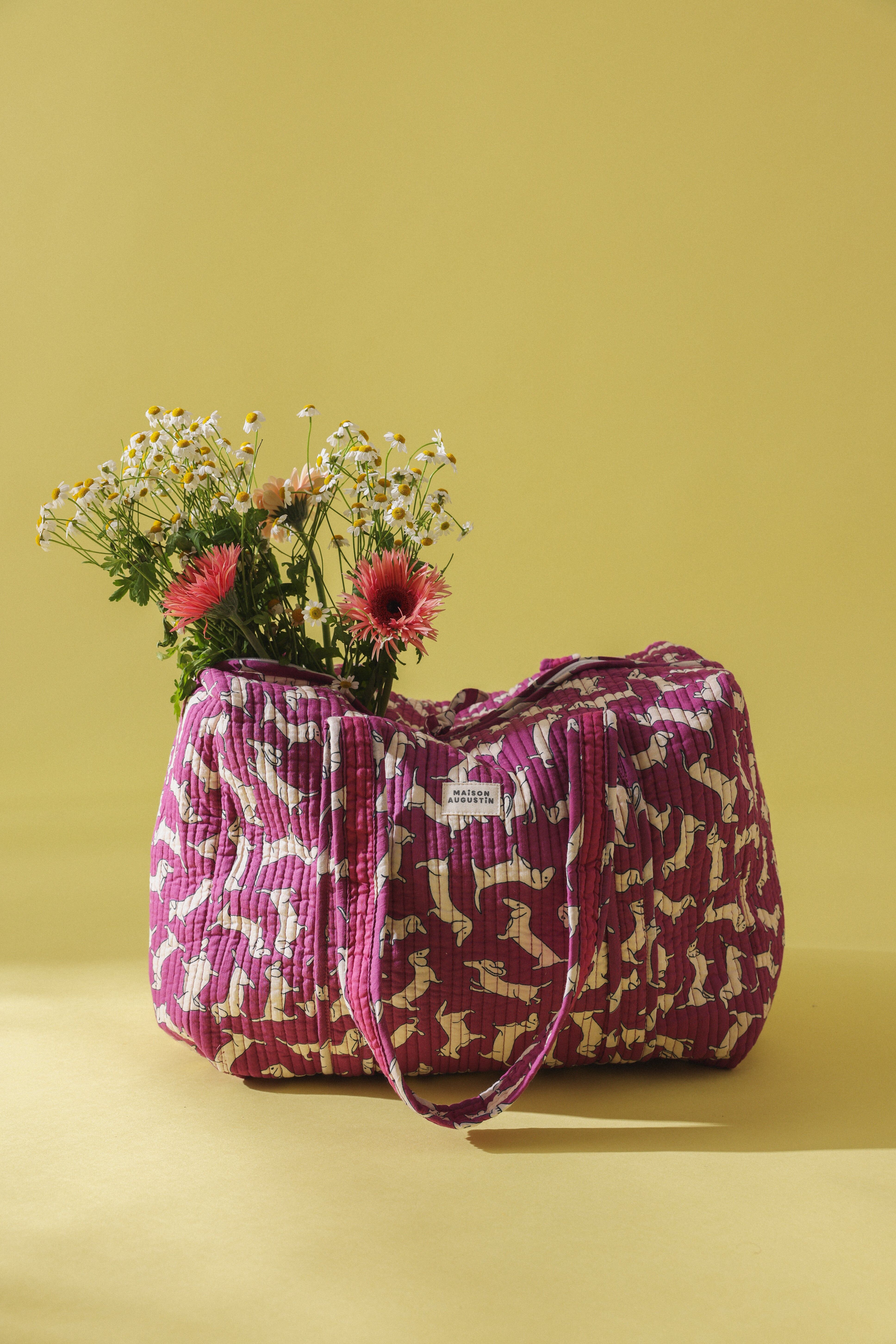 Sac week-end Teckel Violet
