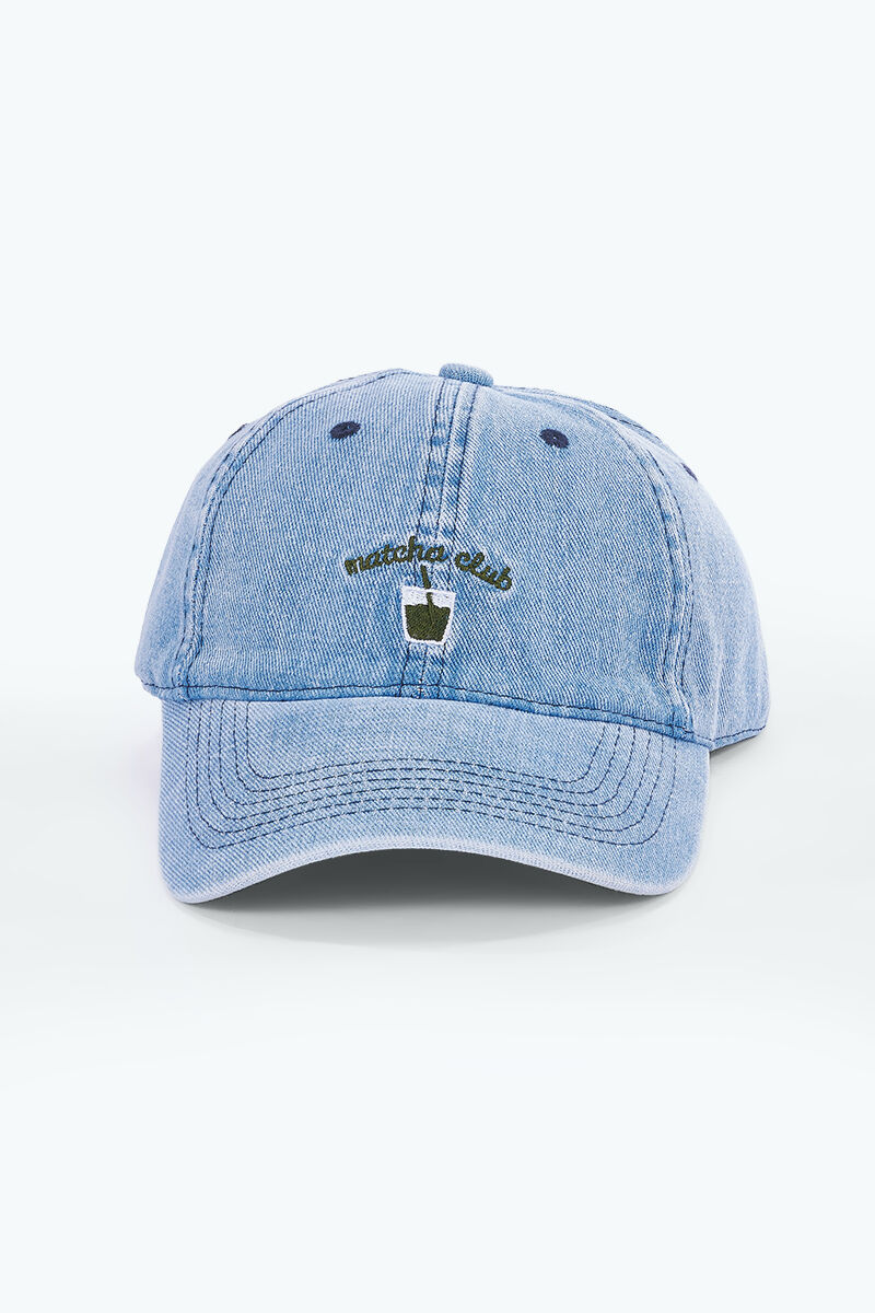 Cotton cap with Matcha Club embroidery MJ312HK