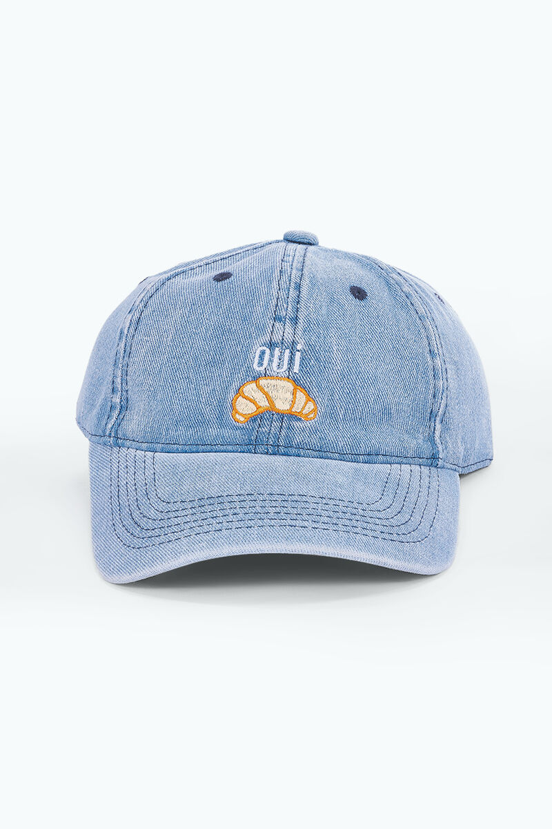 Cotton cap with crescent embroidery MJ314HK