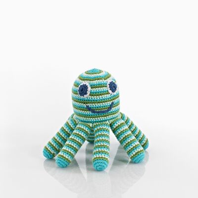 Baby Toy Octopus rattle - deep green