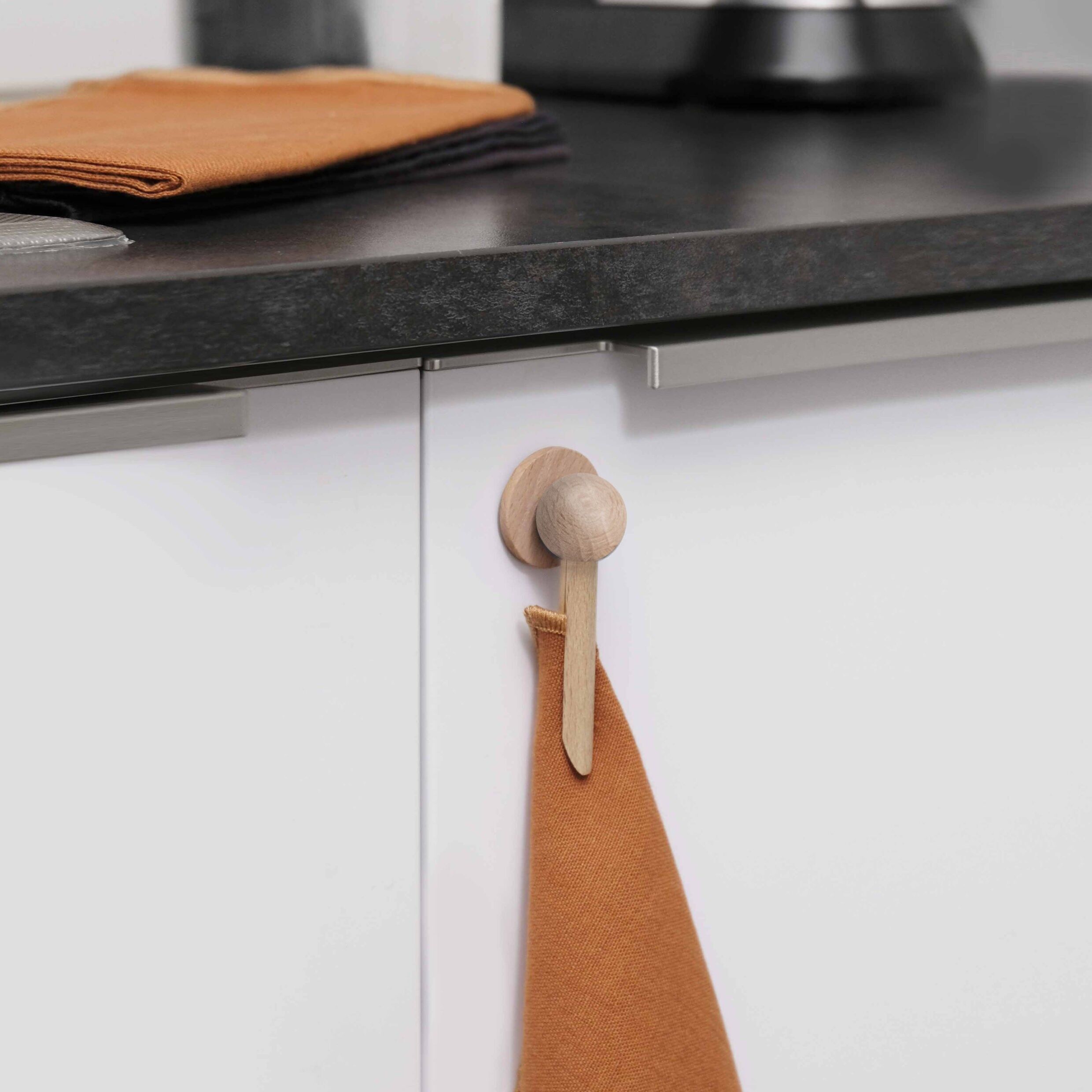 Magnetischer Holzclip „Kneif mich“ zum Aufhängen von Geschirrtüchern – Natur
