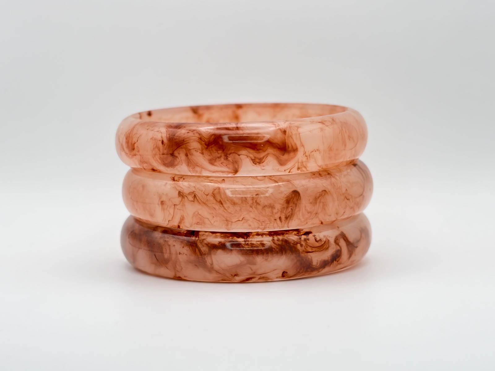 Bracciale in resina effetto marmo da 12 mm