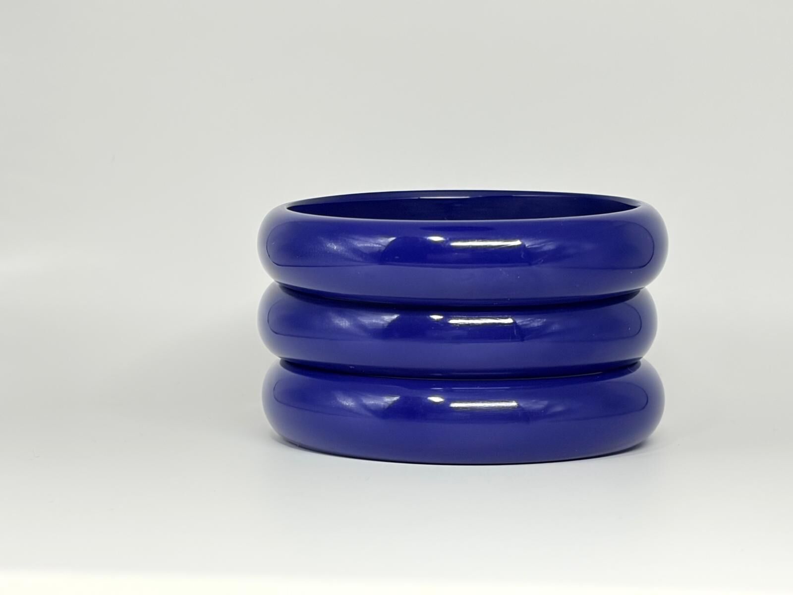 BRACELET EN RESINE BLEU INTENSE 12 MM