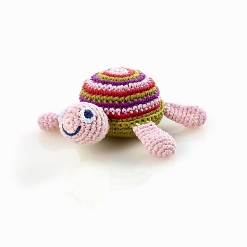 Baby Toy Turtle rattle  pink