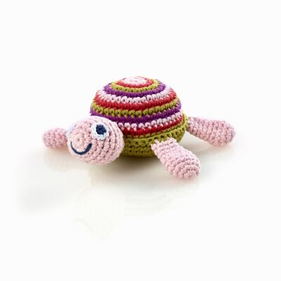 Sonajero Baby Toy Turtle rosa