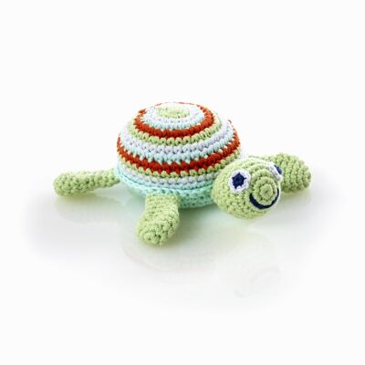 Jouet bébé hochet tortue vert