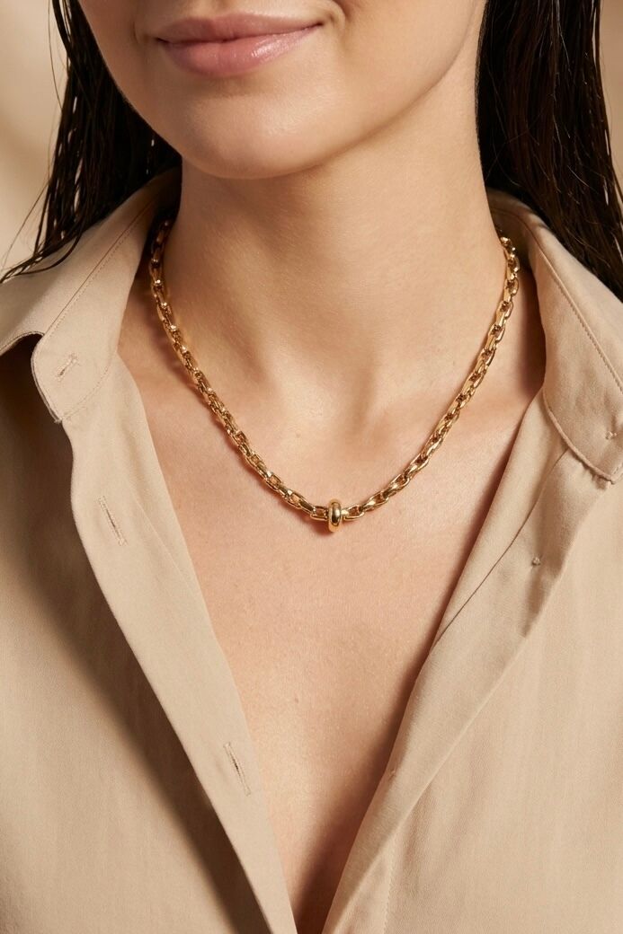 224AQ366 Stainless Steel Chain Necklaces