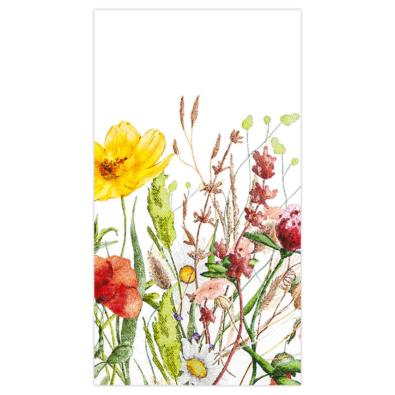 Gourmet napkins "Field of Flowers", 15 pieces per pack