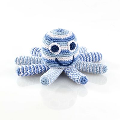 Sonaglio Octopus per bambini - Blu pallido