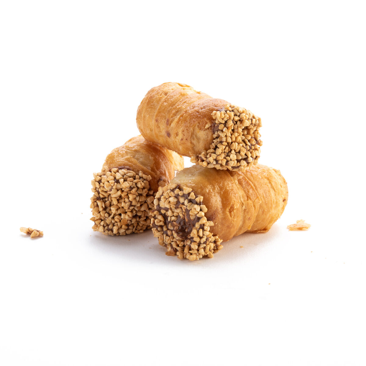 Neapolitan Cannolo with Puff Pastry - Chocolate Hazelnut Cream