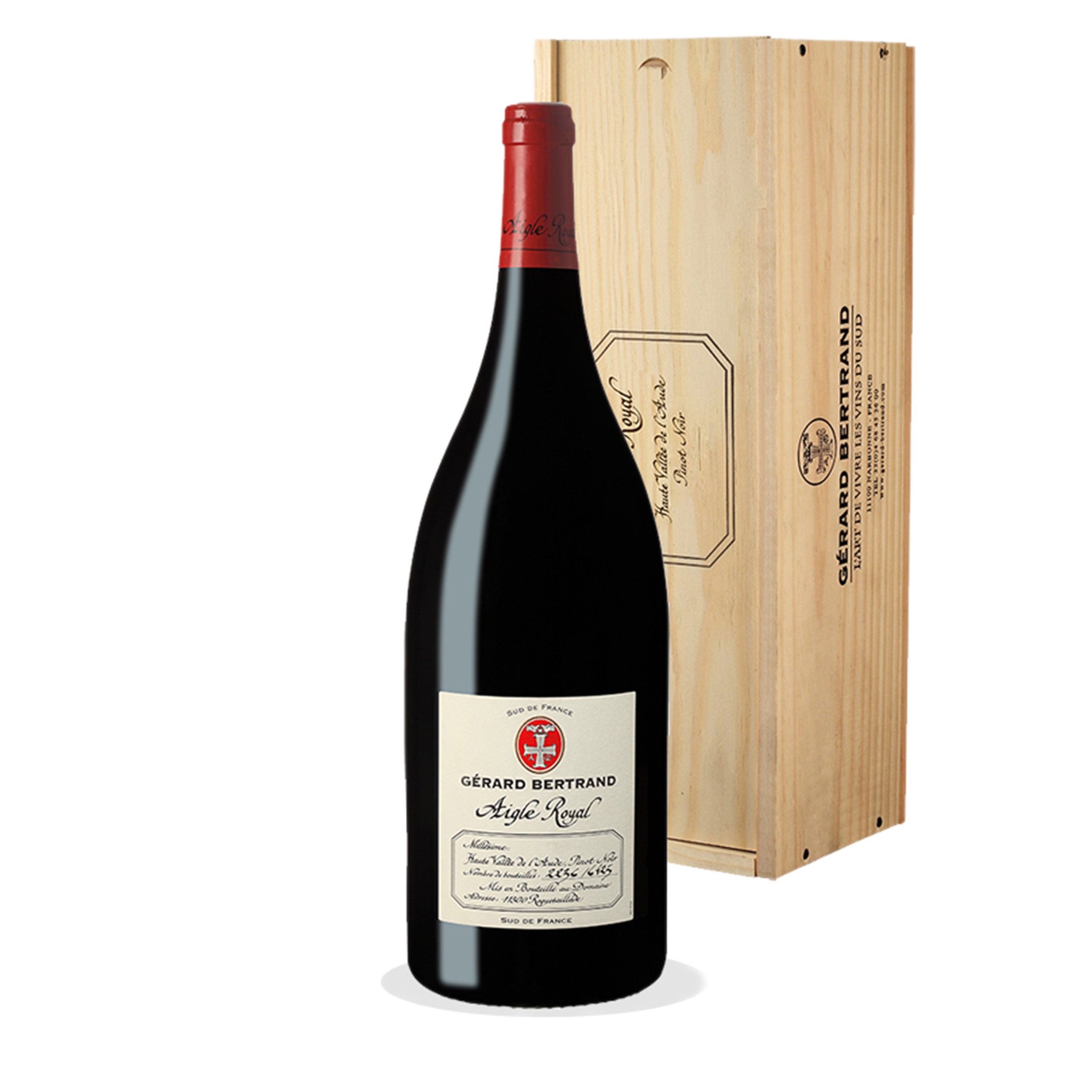 Aigle Royal Pinot Noir 2020 Magnum 150cl avec caisse bois vin rouge