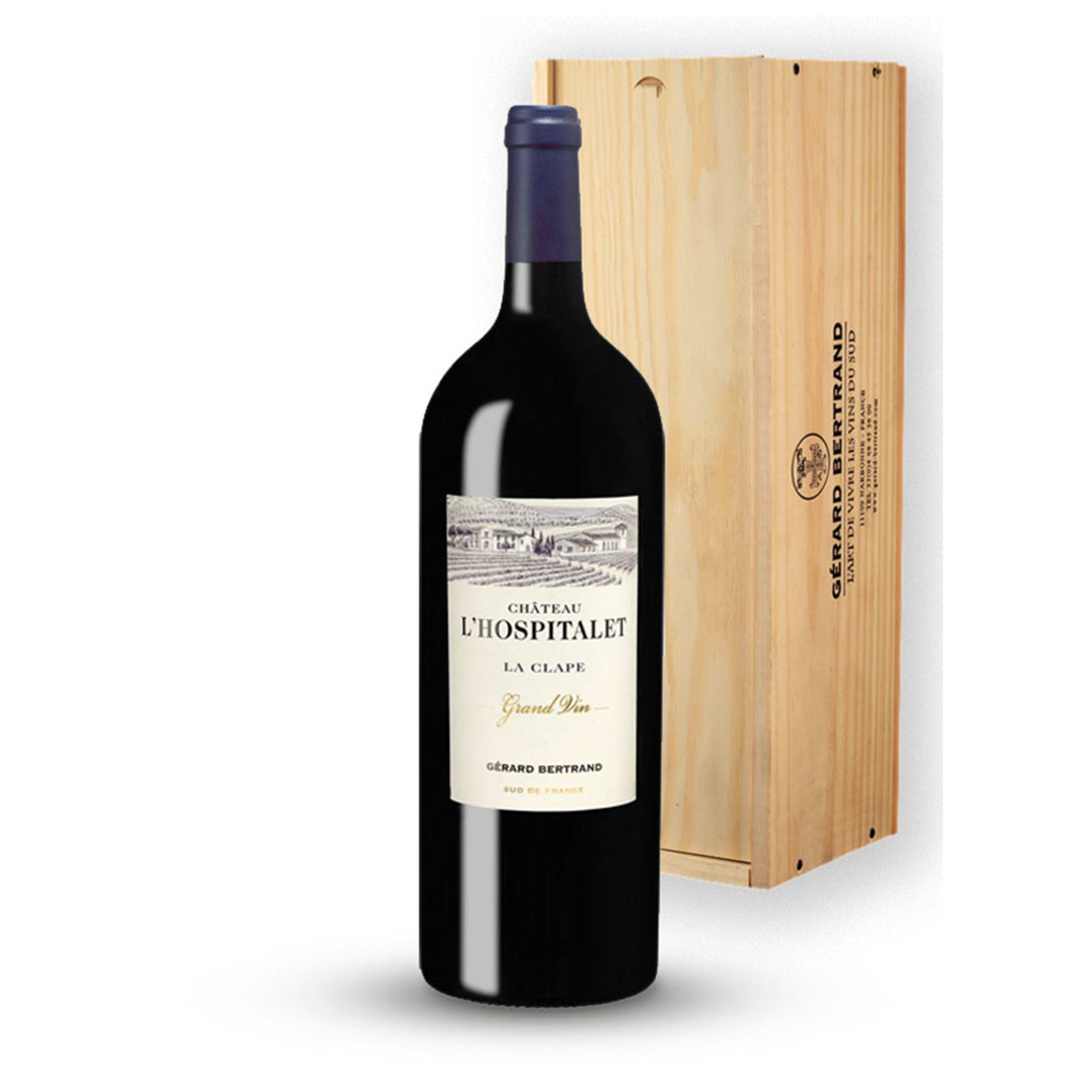 Château L'Hospitalet Grand Vin Rouge 2020 Magnum (1,5L) avec coffret bois