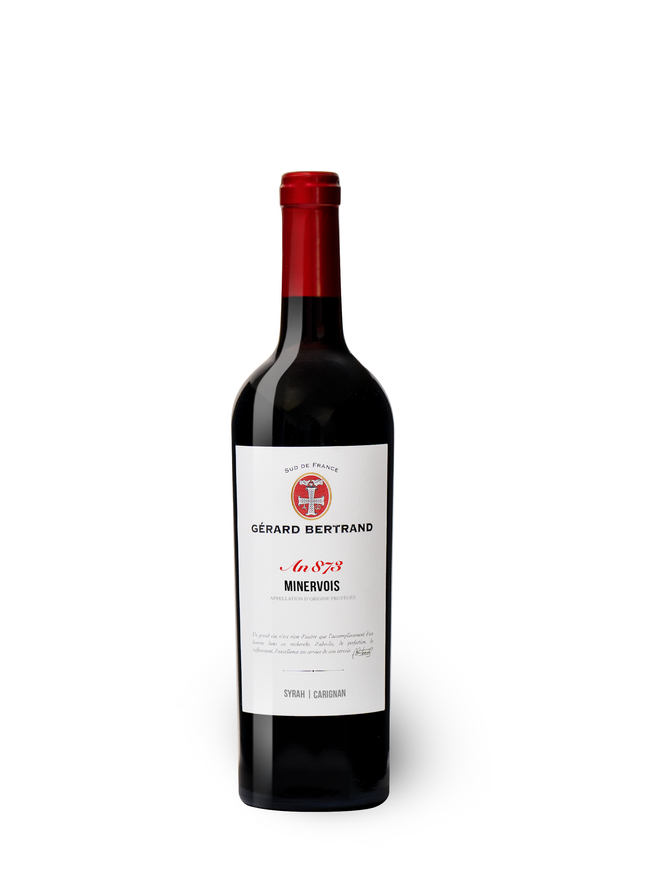Héritage "An 873" vin rouge Minervois 2022 75cl