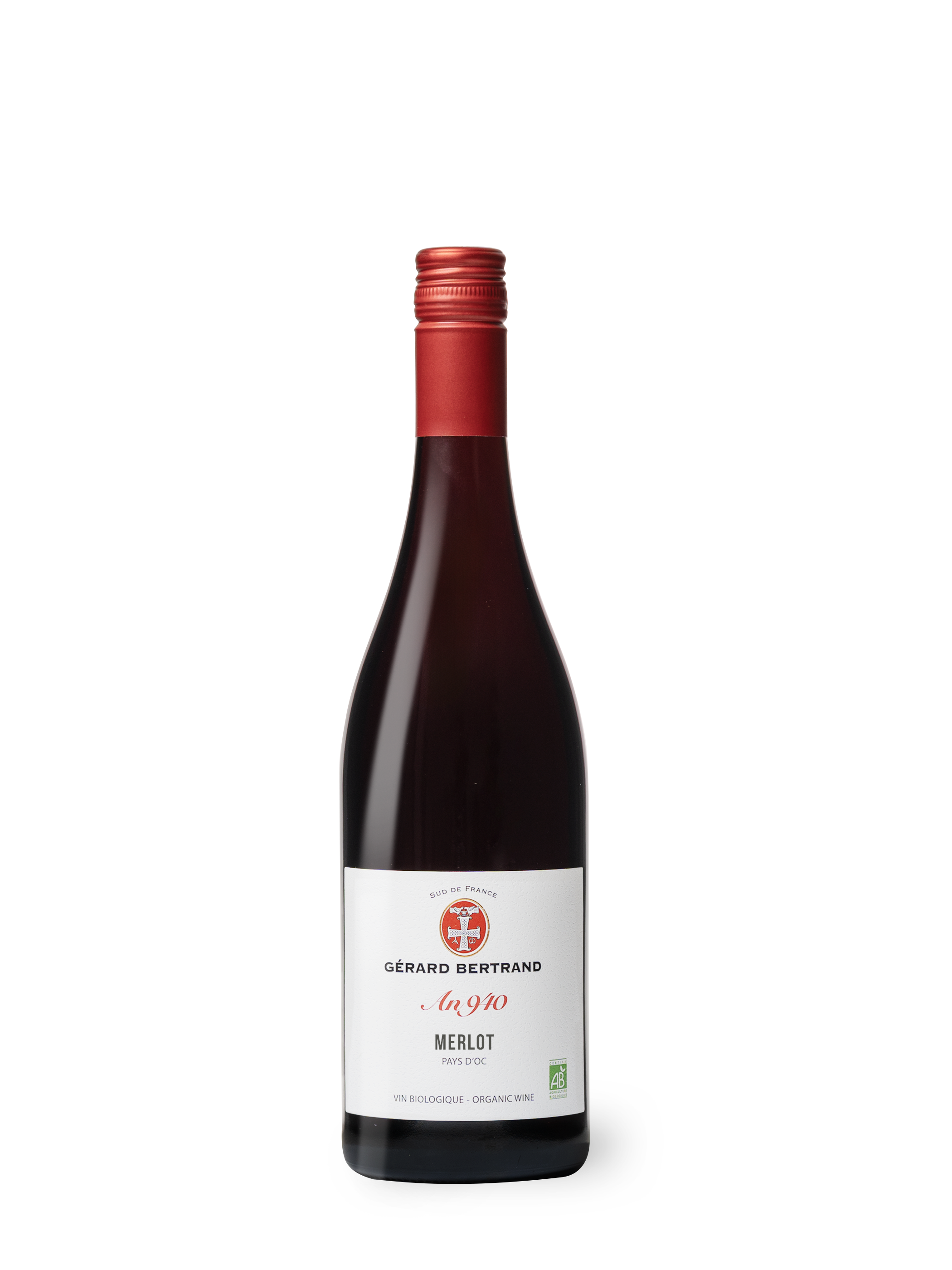Héritage "An 940" merlot vin rouge bio 2024 75cl