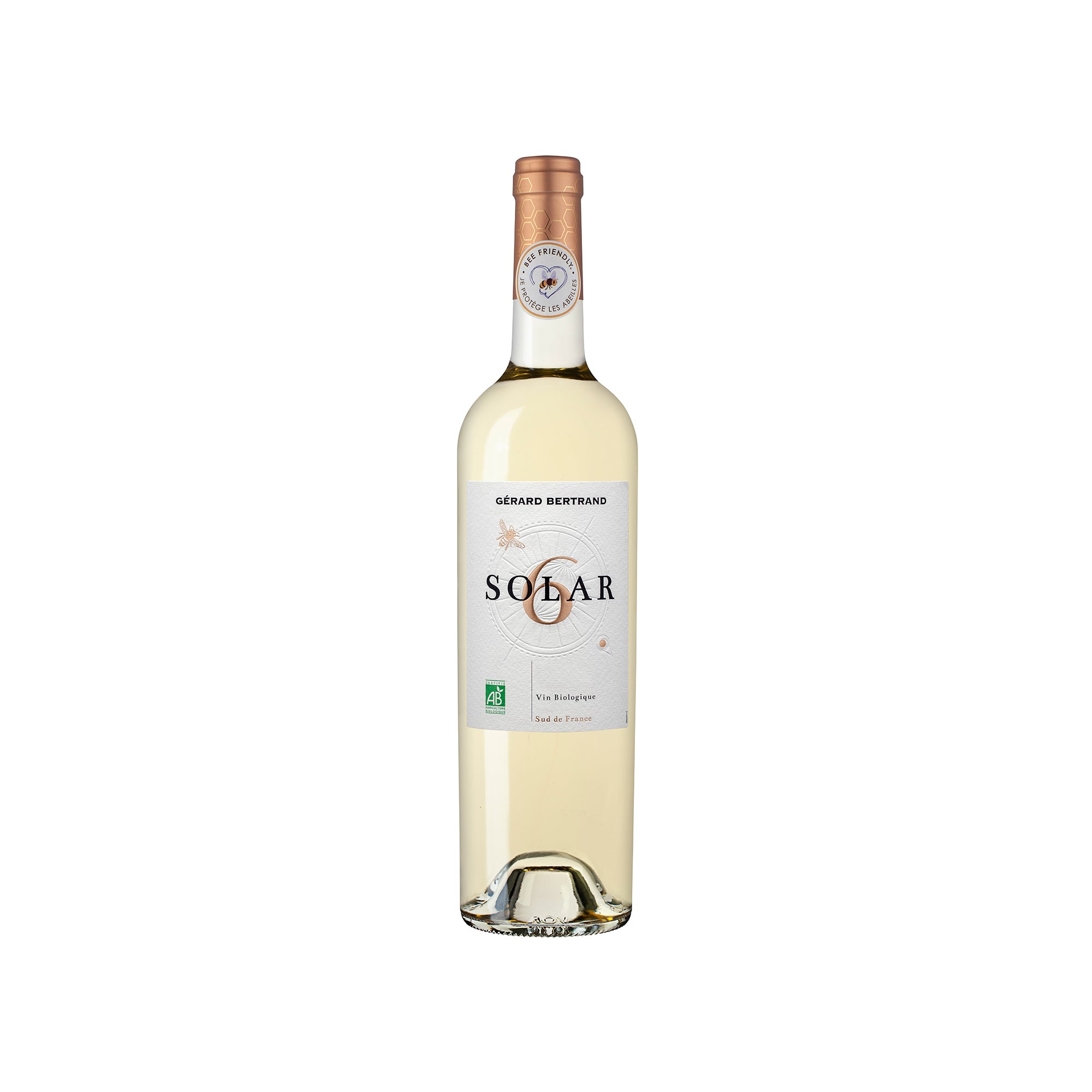 Solar6 Chardonnay vin blanc bio beefriendly 2025 75cl
