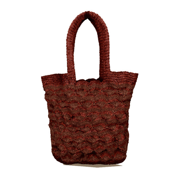 Structured raffia tote bag - Torino