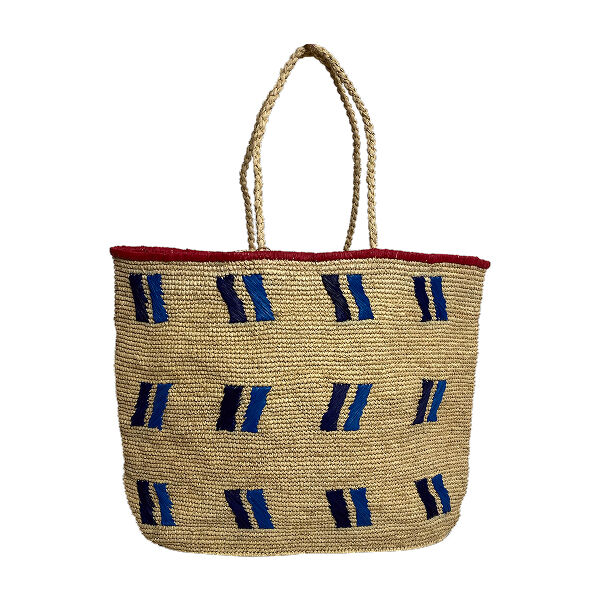 Large raffia tote bag - Virgina