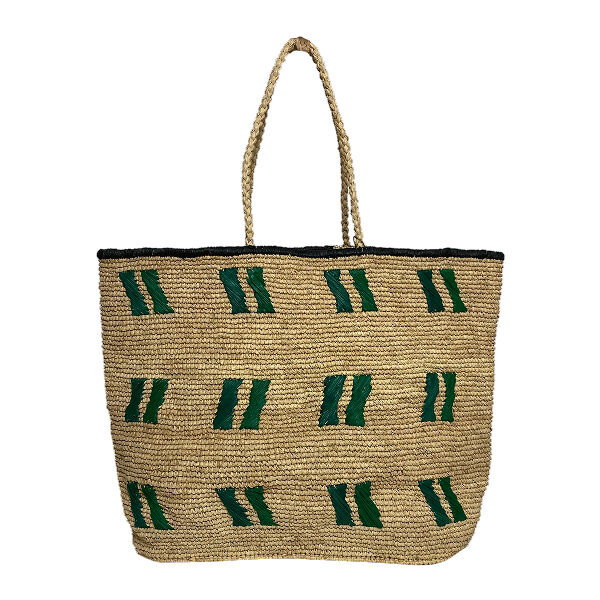 Large raffia tote bag - Virgina
