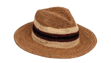 Amadeo Raffia Fedora Hat