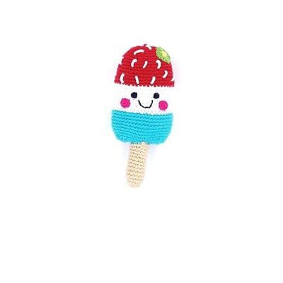 Baby Toy Friendly ice lolly rattle - red