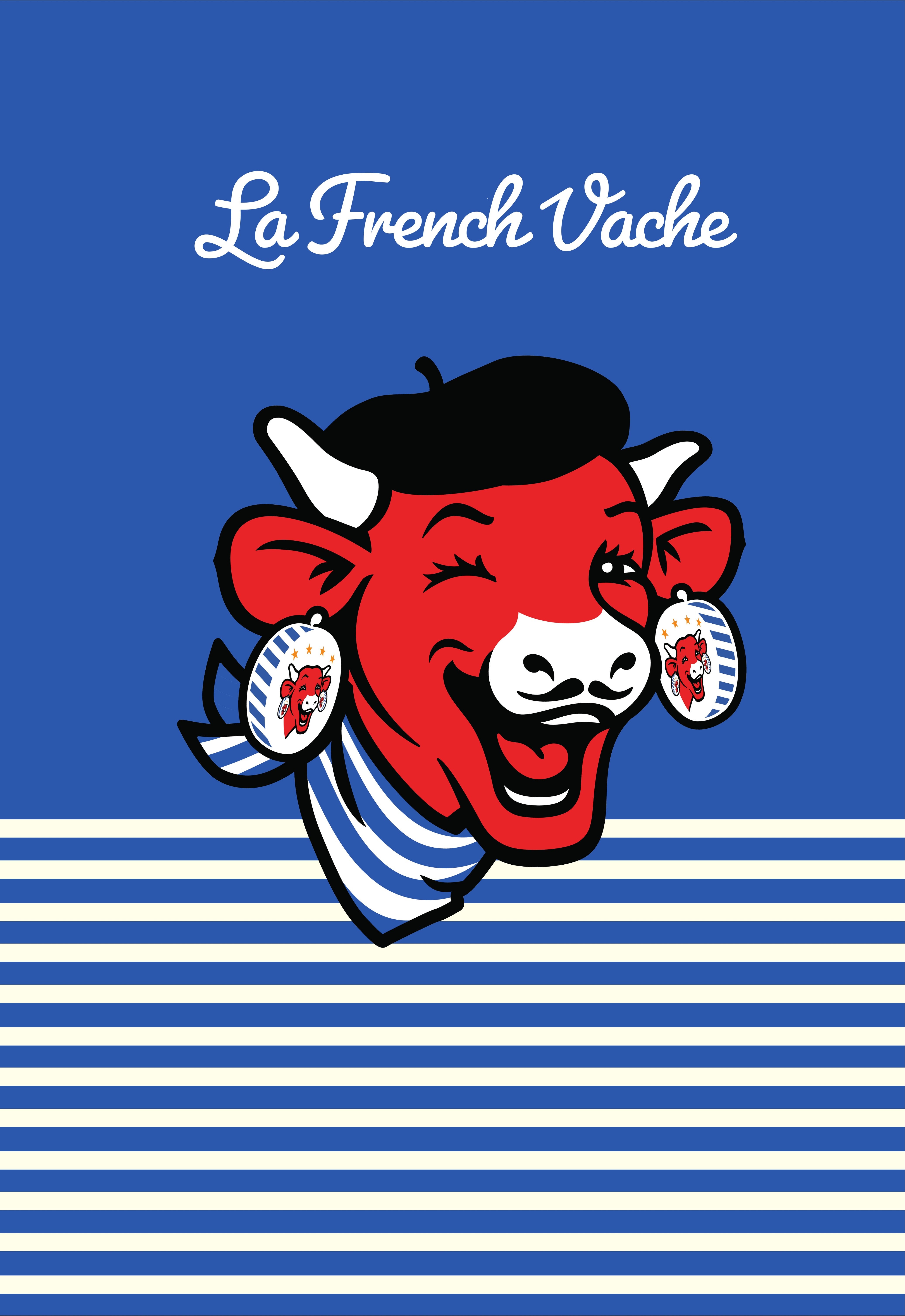Torchon La Vache Qui Rit ® Le Béret Bleu