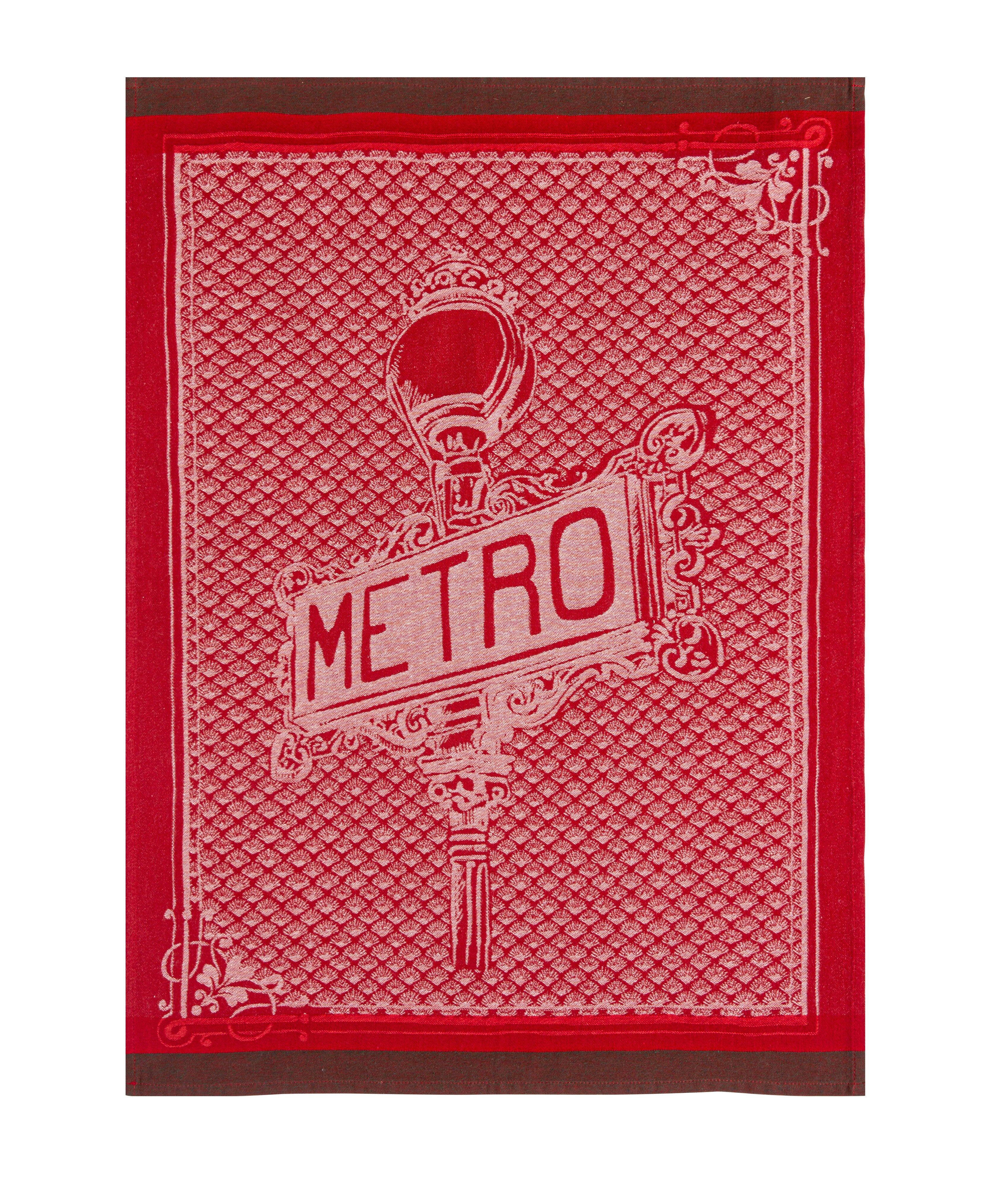 Torchon Panneau Métro